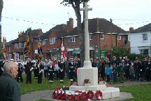 Remembrance day ceremony in Amgmering
